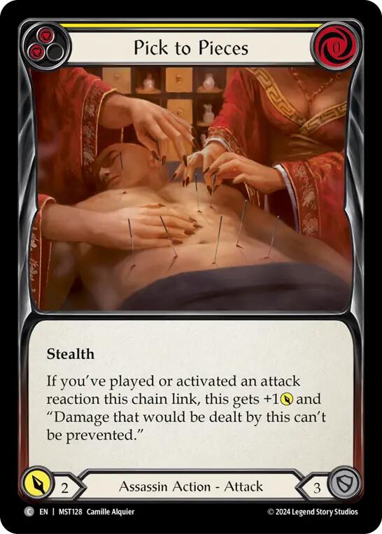 Pick to Pieces (Yellow) [MST128] (Part the Mistveil)  Rainbow Foil | Gam3 Escape