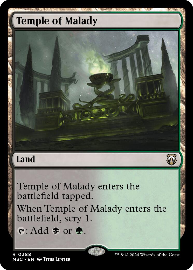 Temple of Malady [Modern Horizons 3 Commander] | Gam3 Escape