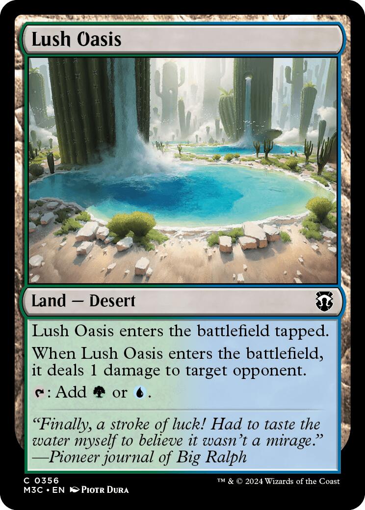 Lush Oasis [Modern Horizons 3 Commander] | Gam3 Escape