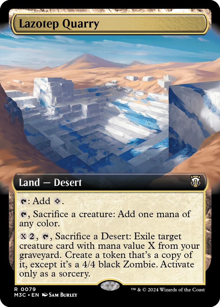 Lazotep Quarry (Extended Art) (Ripple Foil) [Modern Horizons 3 Commander] | Gam3 Escape