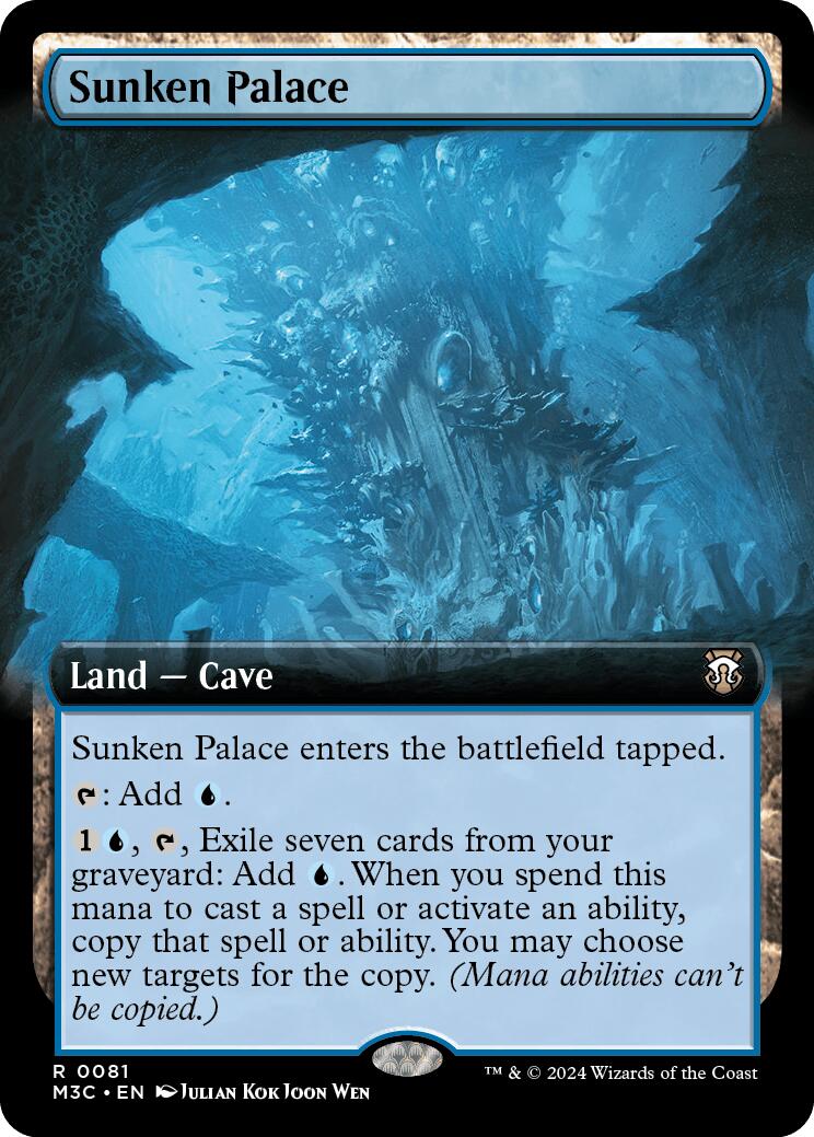 Sunken Palace (Extended Art) (Ripple Foil) [Modern Horizons 3 Commander] | Gam3 Escape