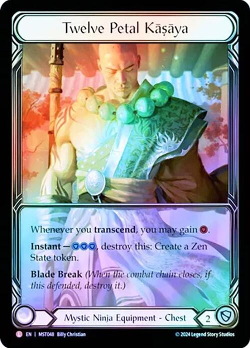 Twelve Petal Kasaya (Extended Art) [MST048] (Part the Mistveil)  Cold Foil | Gam3 Escape