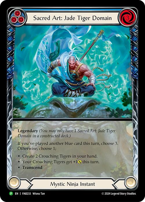 Sacred Art: Jade Tiger Domain [FAB233] (Promo)  Rainbow Foil | Gam3 Escape