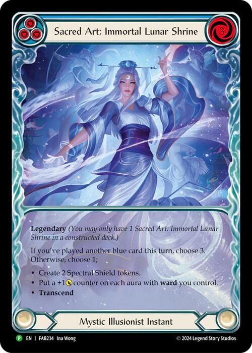 Sacred Art: Immortal Lunar Shrine [FAB234] (Promo)  Rainbow Foil | Gam3 Escape