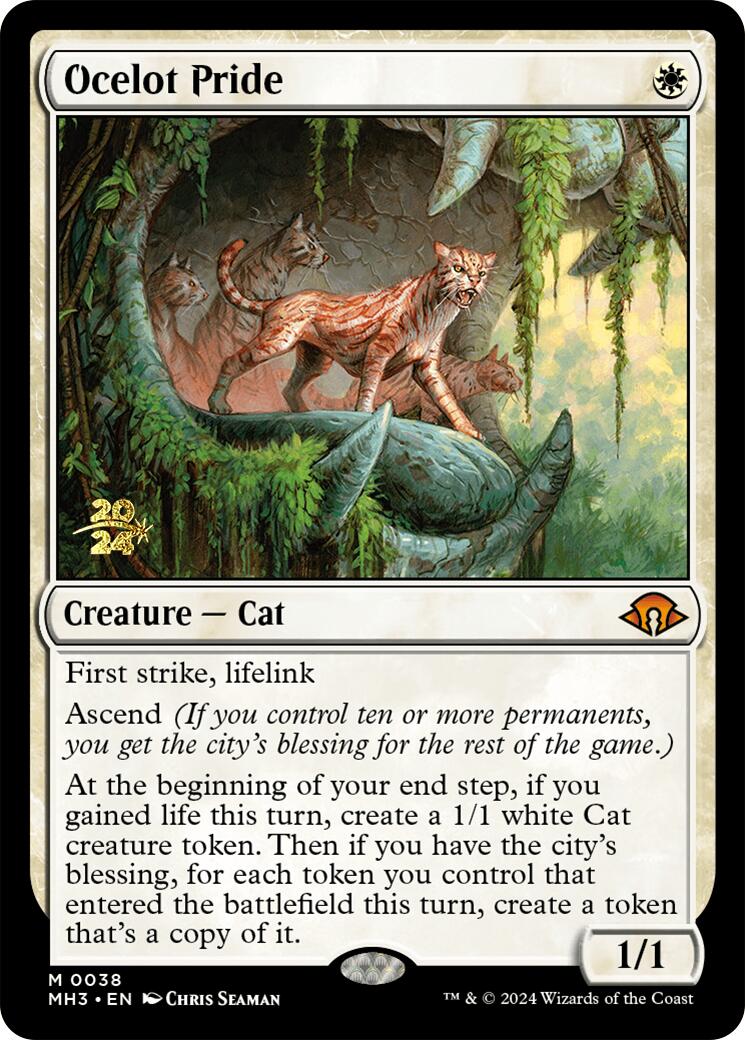 Ocelot Pride [Modern Horizons 3 Prerelease Promos] | Gam3 Escape