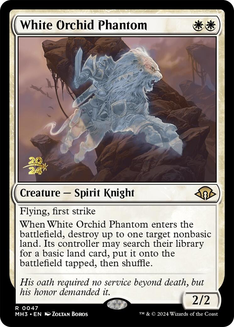 White Orchid Phantom [Modern Horizons 3 Prerelease Promos] | Gam3 Escape