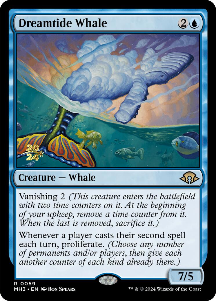 Dreamtide Whale [Modern Horizons 3 Prerelease Promos] | Gam3 Escape
