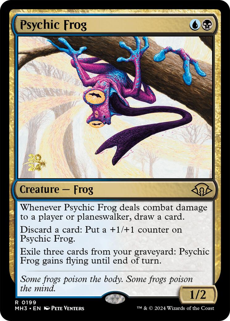 Psychic Frog [Modern Horizons 3 Prerelease Promos] | Gam3 Escape