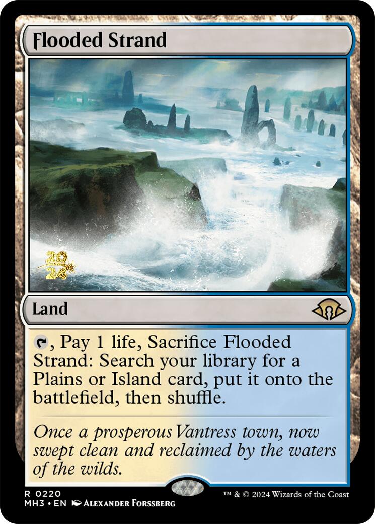 Flooded Strand [Modern Horizons 3 Prerelease Promos] | Gam3 Escape