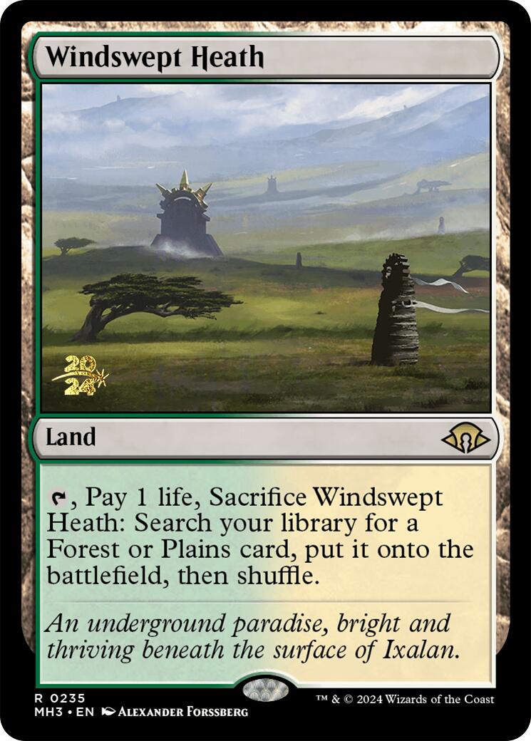 Windswept Heath [Modern Horizons 3 Prerelease Promos] | Gam3 Escape