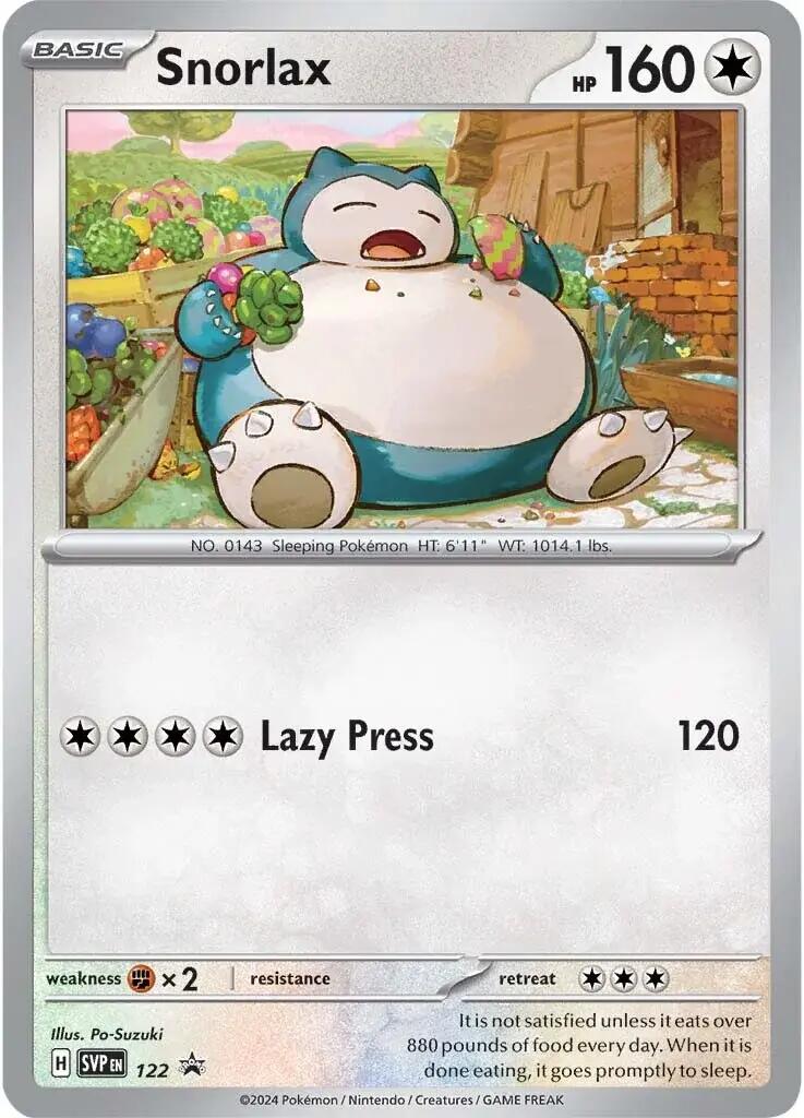 Snorlax (122) [Scarlet & Violet: Black Star Promos] | Gam3 Escape