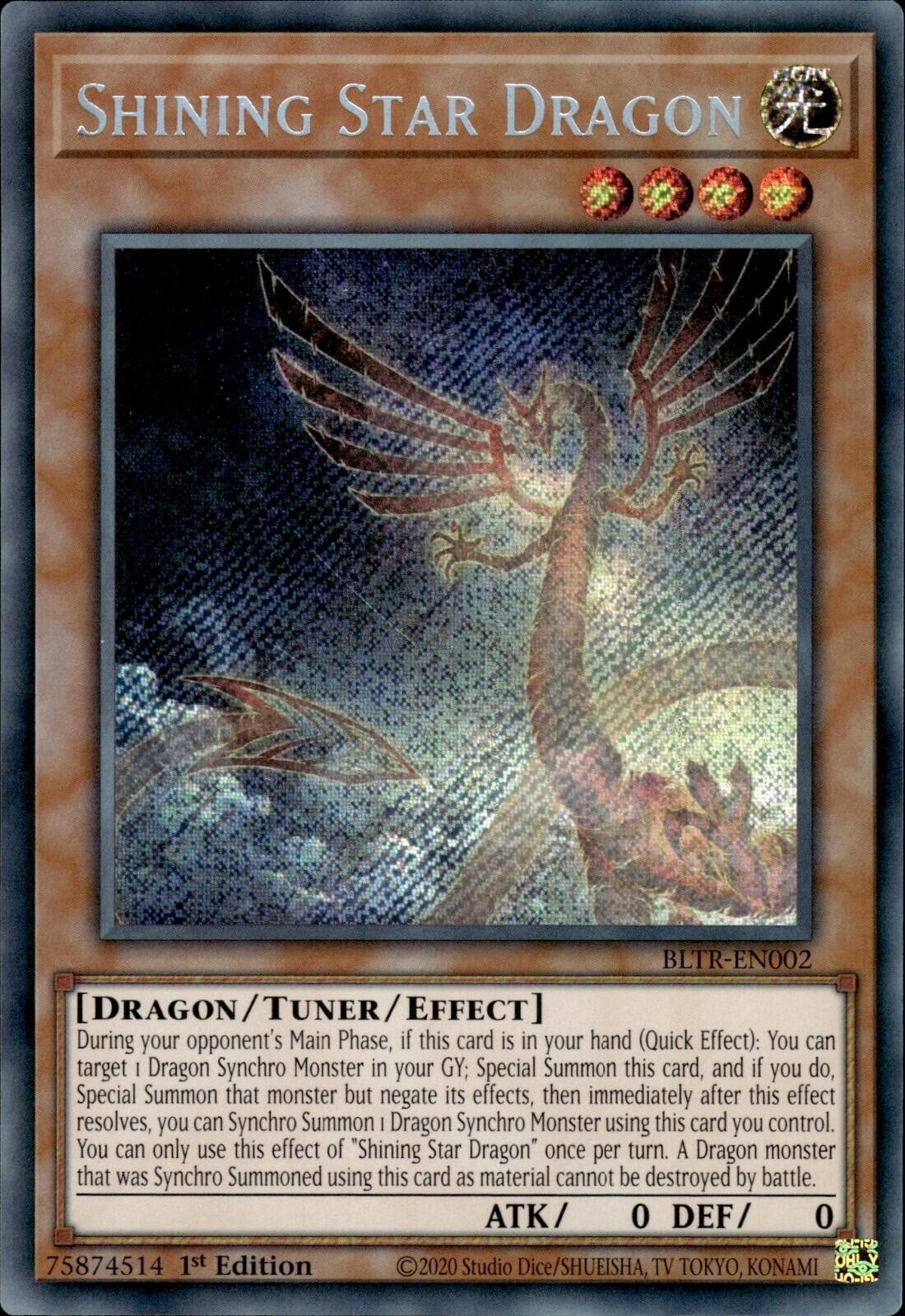 Shining Star Dragon [BLTR-EN002] Secret Rare | Gam3 Escape