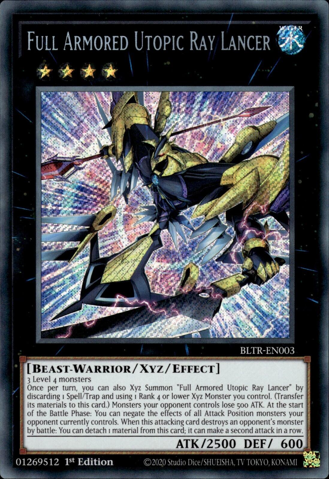 Full Armored Utopic Ray Lancer [BLTR-EN003] Secret Rare | Gam3 Escape