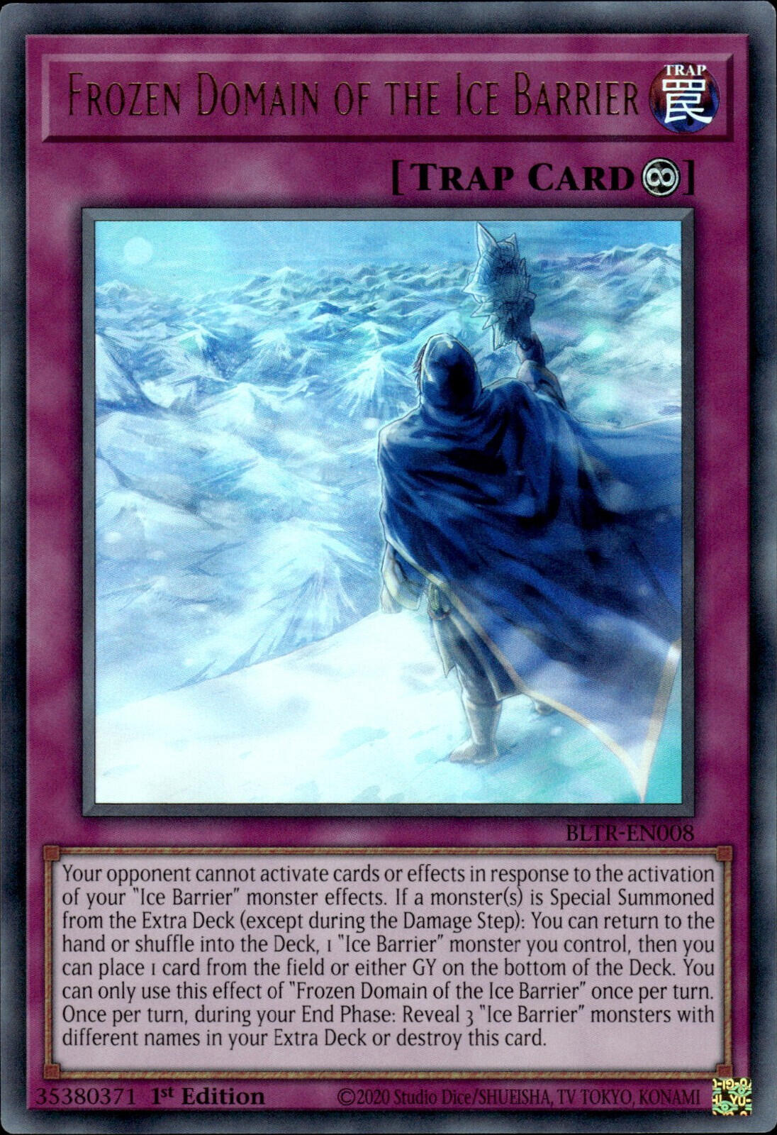 Frozen Domain of the Ice Barrier [BLTR-EN008] Ultra Rare | Gam3 Escape