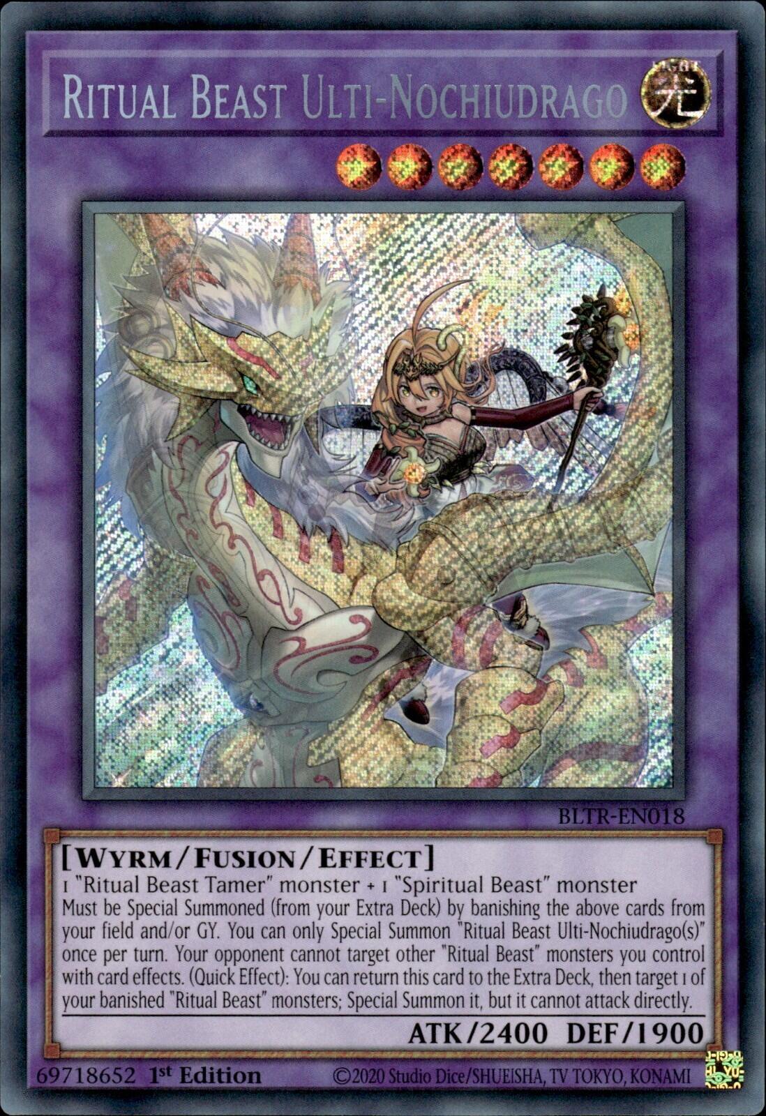 Ritual Beast Ulti-Nochiudrago [BLTR-EN018] Secret Rare | Gam3 Escape