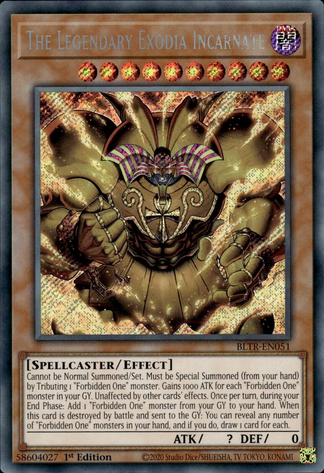 The Legendary Exodia Incarnate [BLTR-EN051] Secret Rare | Gam3 Escape