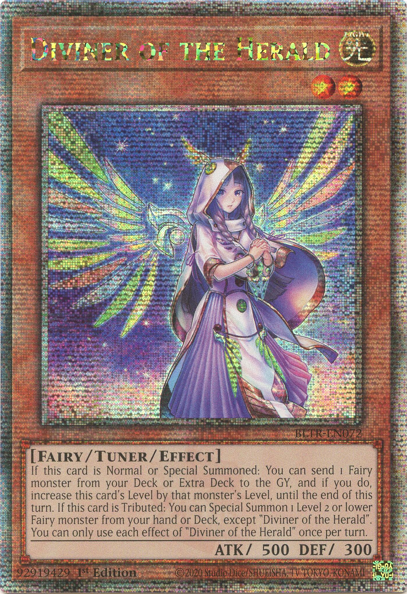 Diviner of the Herald (Quarter Century Secret Rare) [BLTR-EN072] Quarter Century Secret Rare | Gam3 Escape