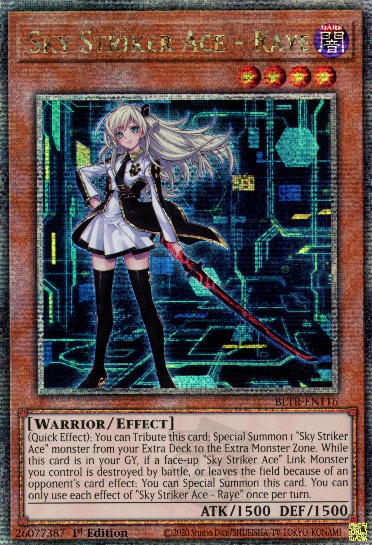 Sky Striker Ace - Raye (Quarter Century Secret Rare) [BLTR-EN116] Quarter Century Secret Rare | Gam3 Escape