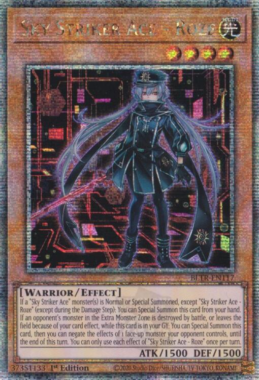 Sky Striker Ace - Roze (Alternate Art) (Quarter Century Secret Rare) [BLTR-EN117] Quarter Century Secret Rare | Gam3 Escape