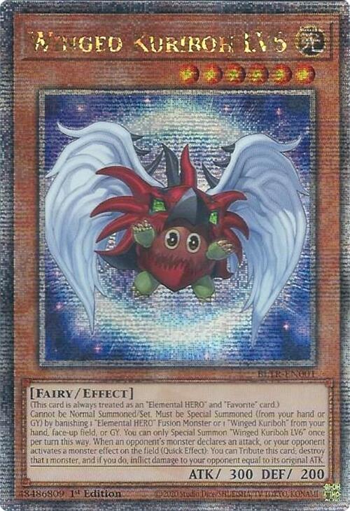 Winged Kuriboh LV6 (Quarter Century Secret Rare) [BLTR-EN001] Quarter Century Secret Rare | Gam3 Escape