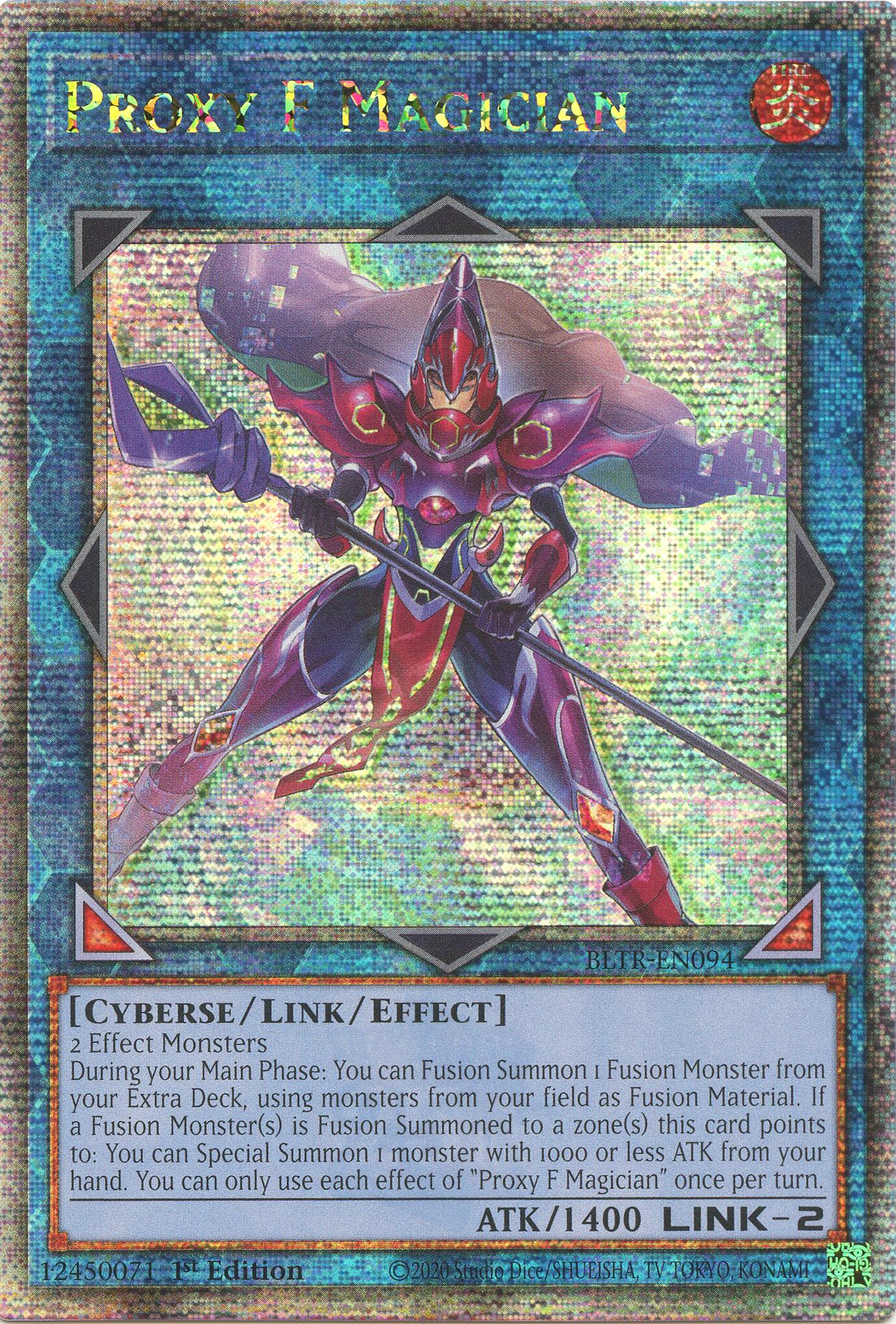 Proxy F Magician (Quarter Century Secret Rare) [BLTR-EN094] Quarter Century Secret Rare | Gam3 Escape