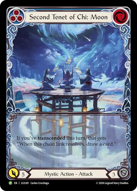 Second Tenet of Chi: Moon [LGS301] (Promo)  Rainbow Foil | Gam3 Escape