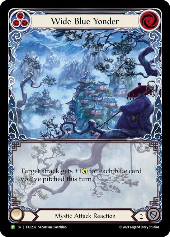 Wide Blue Yonder [FAB239] (Promo)  Rainbow Foil | Gam3 Escape