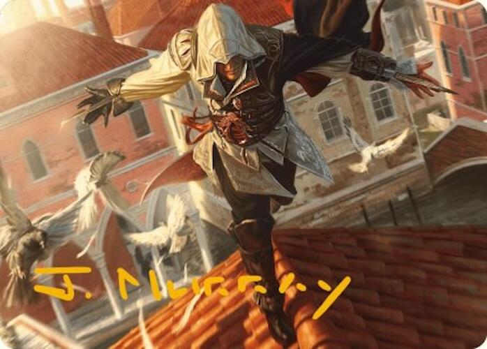 Ezio, Blade of Vengeance Art Card (Gold-Stamped Signature) [Assassin's Creed Art Series] | Gam3 Escape