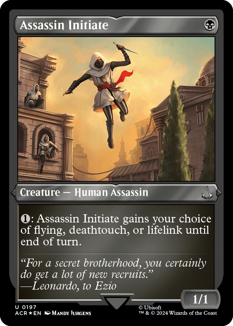 Assassin Initiate (Foil Etched) [Assassin's Creed] | Gam3 Escape