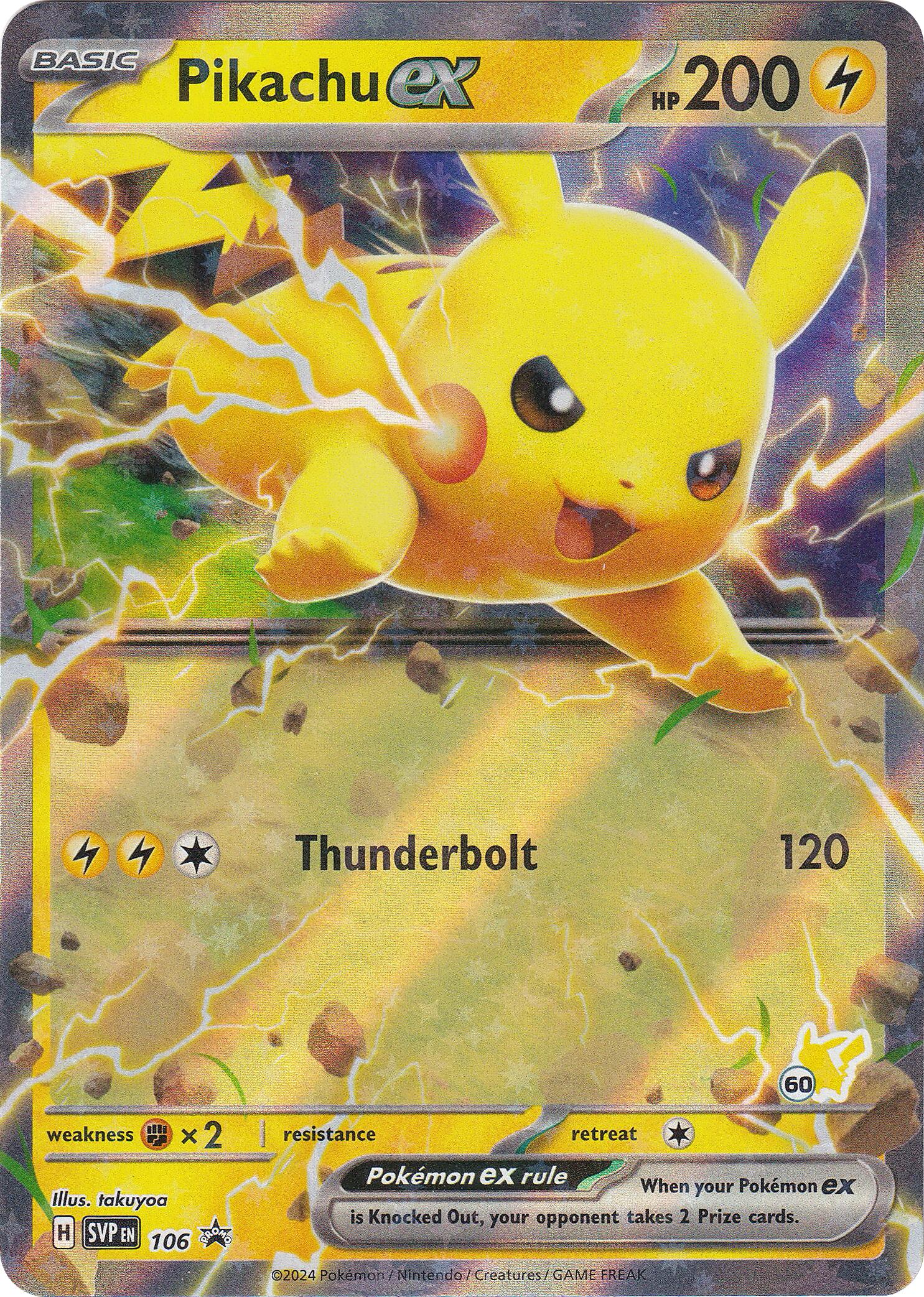 Pikachu ex (106) (Pikachu 60) [Battle Academy 2024] | Gam3 Escape