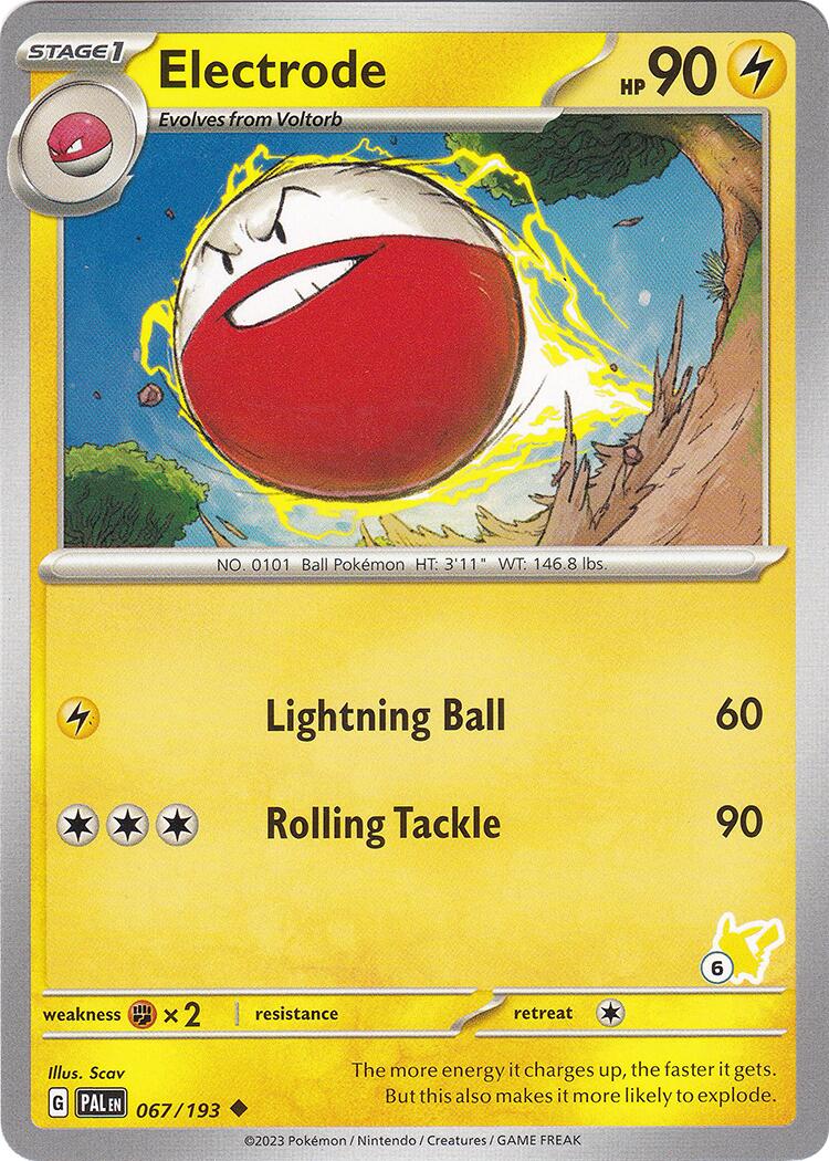 Electrode (067/193) (Pikachu Stamp #6) [Battle Academy 2024] | Gam3 Escape