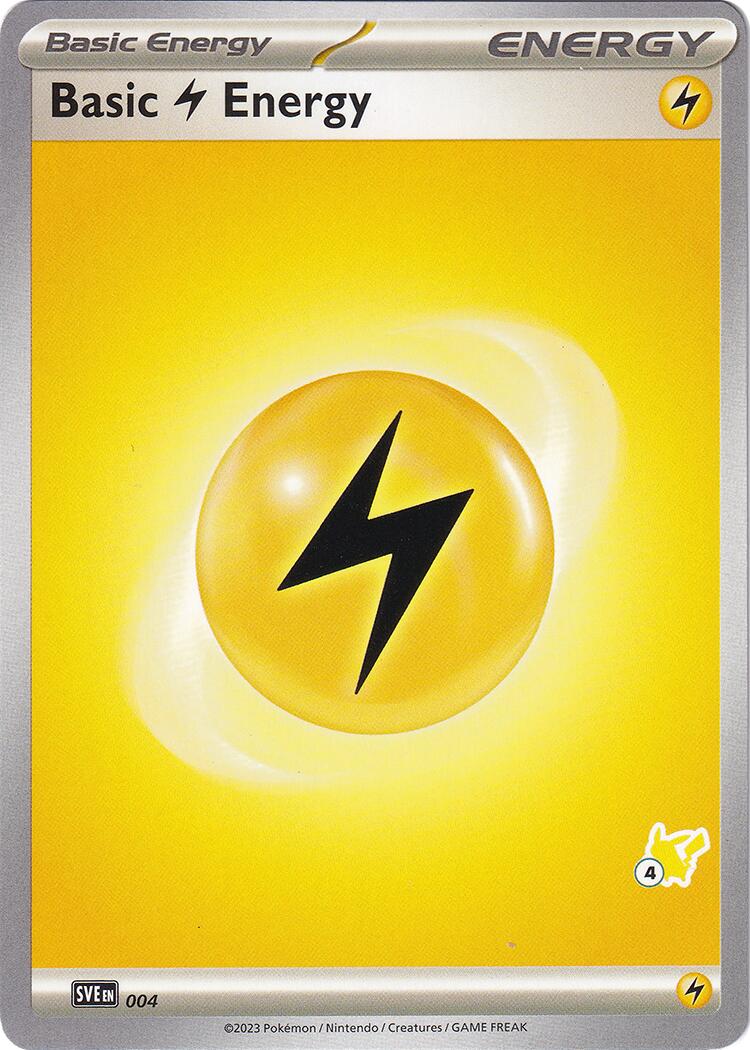 Basic Lightning Energy (004) (Pikachu Stamp #4) [Battle Academy 2024] | Gam3 Escape