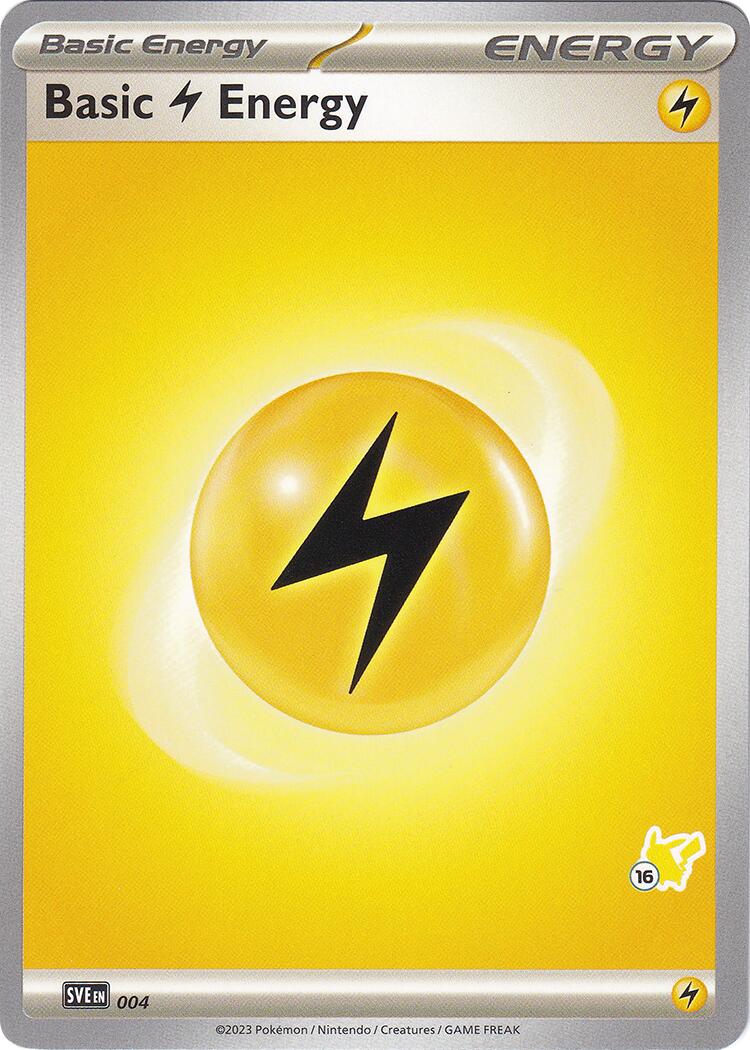 Basic Lightning Energy (004) (Pikachu Stamp #16) [Battle Academy 2024] | Gam3 Escape