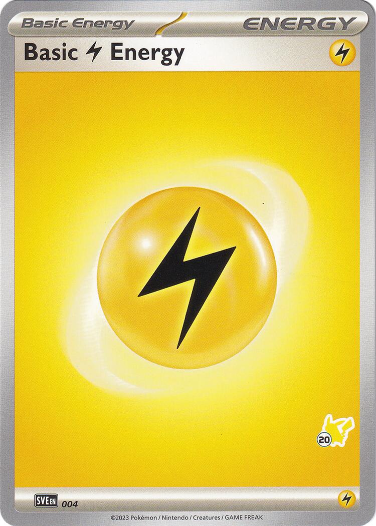 Basic Lightning Energy (004) (Pikachu Stamp #20) [Battle Academy 2024] | Gam3 Escape
