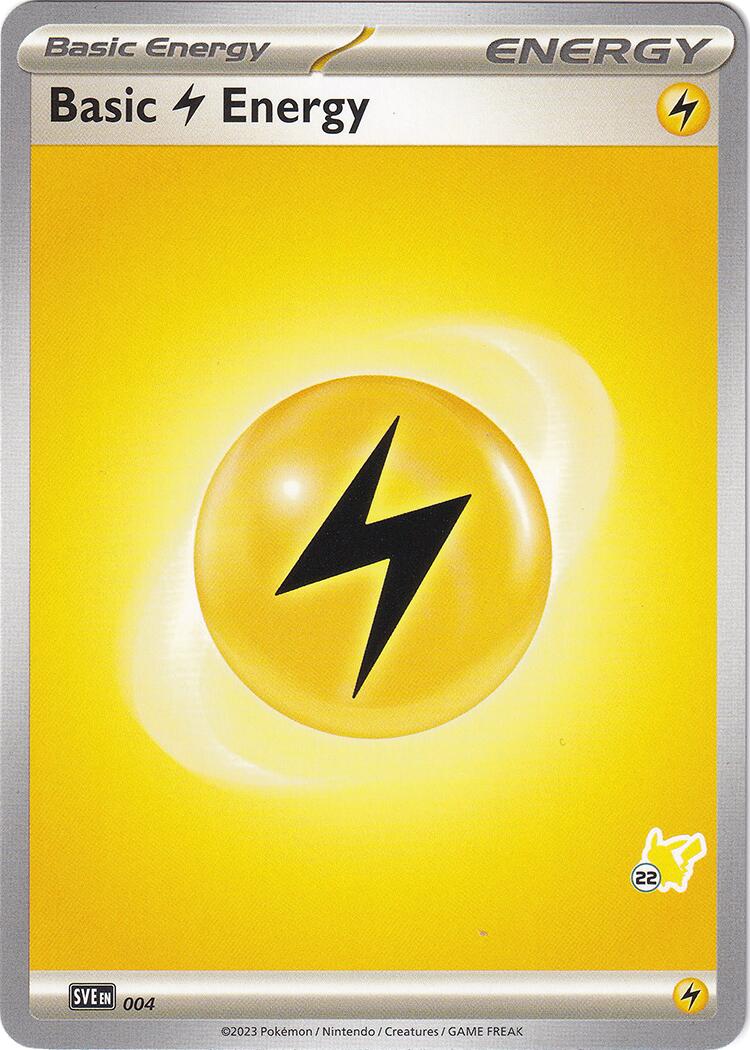 Basic Lightning Energy (004) (Pikachu Stamp #22) [Battle Academy 2024] | Gam3 Escape