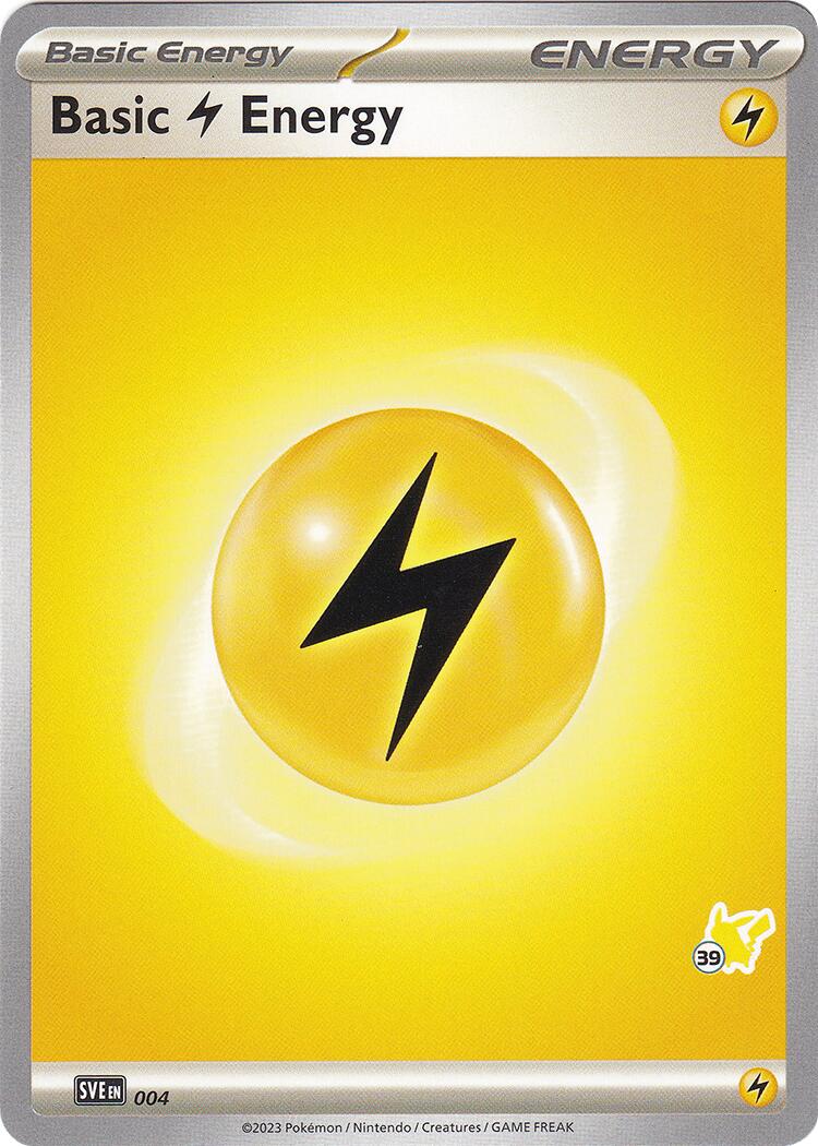 Basic Lightning Energy (004) (Pikachu Stamp #39) [Battle Academy 2024] | Gam3 Escape