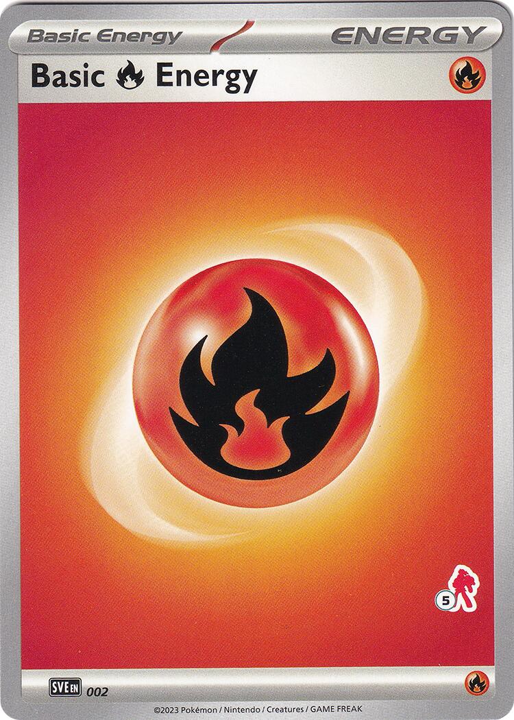 Basic Fire Energy (002) (Armarouge Stamp #5) [Battle Academy 2024] | Gam3 Escape