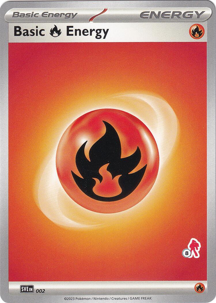 Basic Fire Energy (002) (Armarouge Stamp #8) [Battle Academy 2024] | Gam3 Escape
