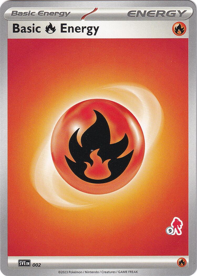 Basic Fire Energy (002) (Armarouge Stamp #9) [Battle Academy 2024] | Gam3 Escape