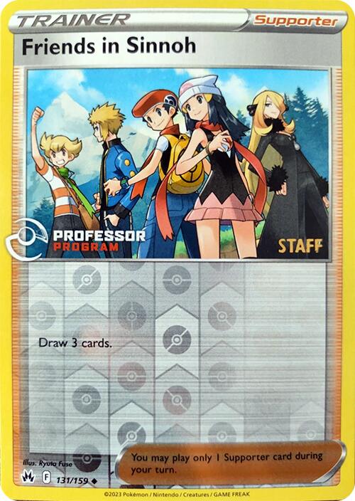 Friends in Sinnoh (131/159) (2023 Staff) [Professor Program Promos] | Gam3 Escape