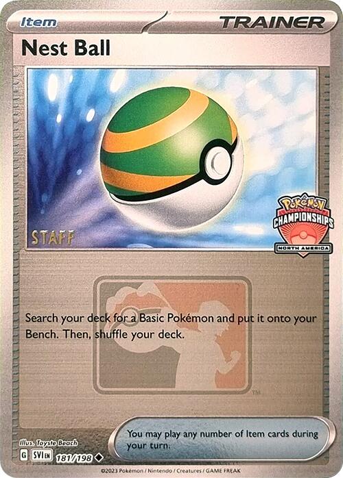 Nest Ball (181/198) (2024 North America Championships Staff) [League & Championship Cards] | Gam3 Escape