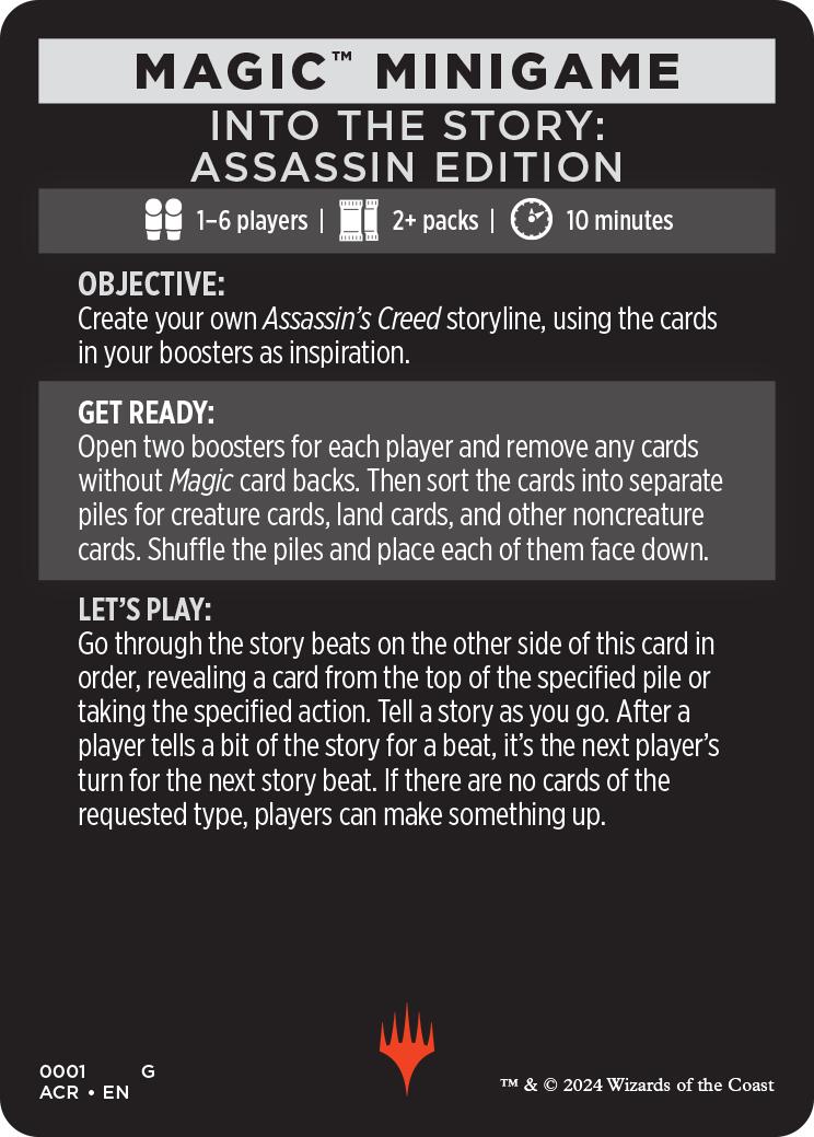 Into The Story: Assassin Edition (Magic Minigame) [Assassin's Creed Minigame] | Gam3 Escape
