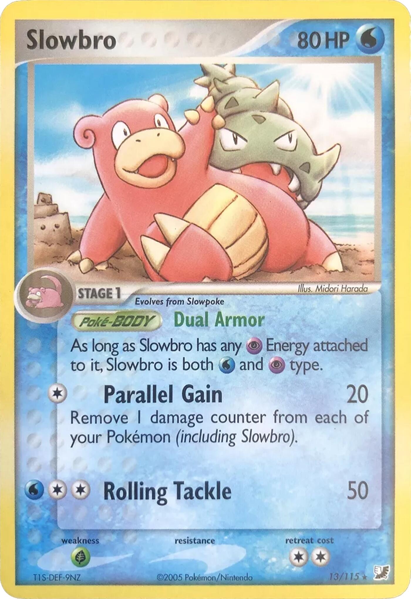 Slowbro (13/115) (Theme Deck Exclusives) [EX: Unseen Forces] | Gam3 Escape