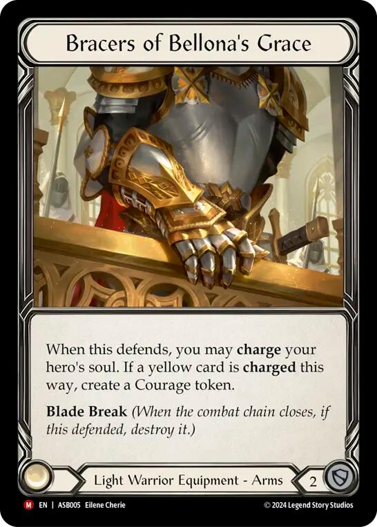 Bracers of Bellona's Grace [ASB005] (Armory Deck: Boltyn)  Rainbow Foil | Gam3 Escape