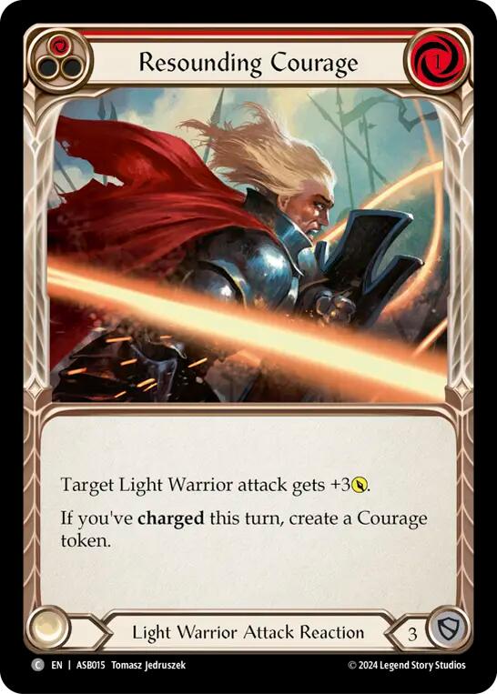 Resounding Courage (Red) [ASB015] (Armory Deck: Boltyn) | Gam3 Escape