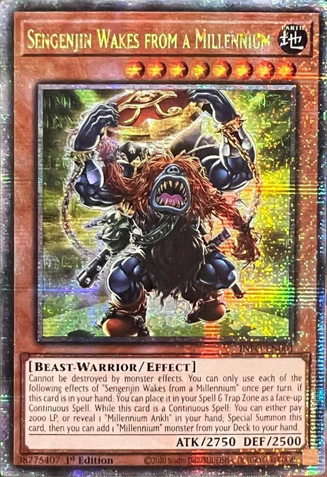 Sengenjin Wakes from a Millennium (Quarter Century Secret Rare) [INFO-EN001] Quarter Century Secret Rare | Gam3 Escape