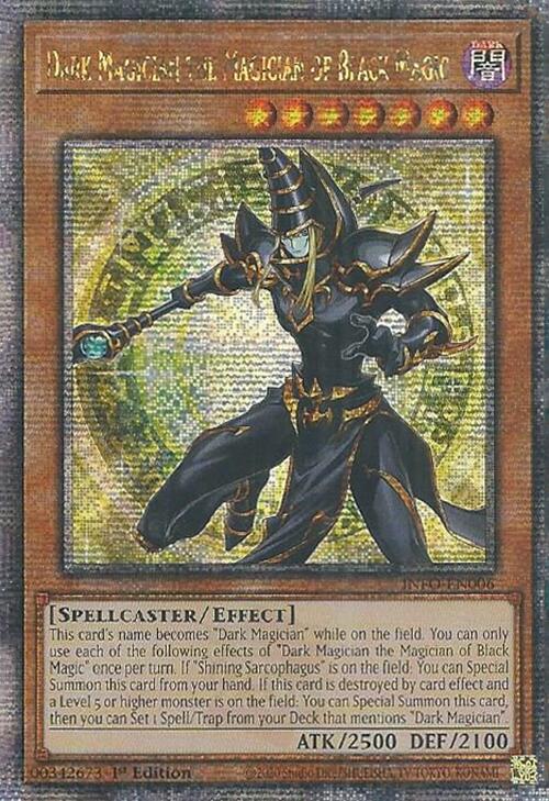 Dark Magician the Magician of Black Magic (Quarter Century Secret Rare) [INFO-EN006] Quarter Century Secret Rare | Gam3 Escape
