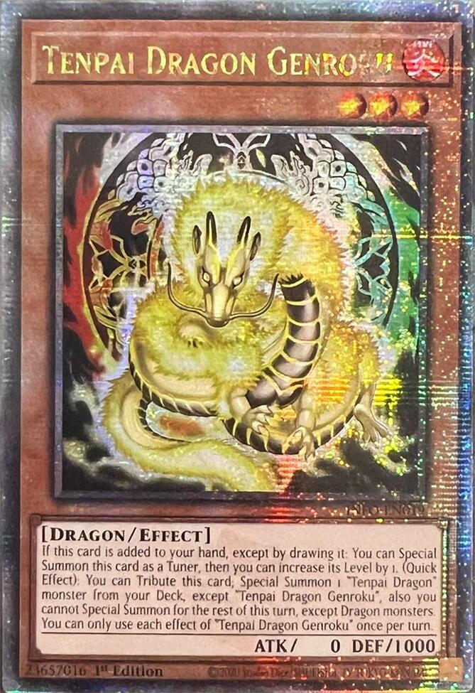 Tenpai Dragon Genroku (Quarter Century Secret Rare) [INFO-EN019] Quarter Century Secret Rare | Gam3 Escape