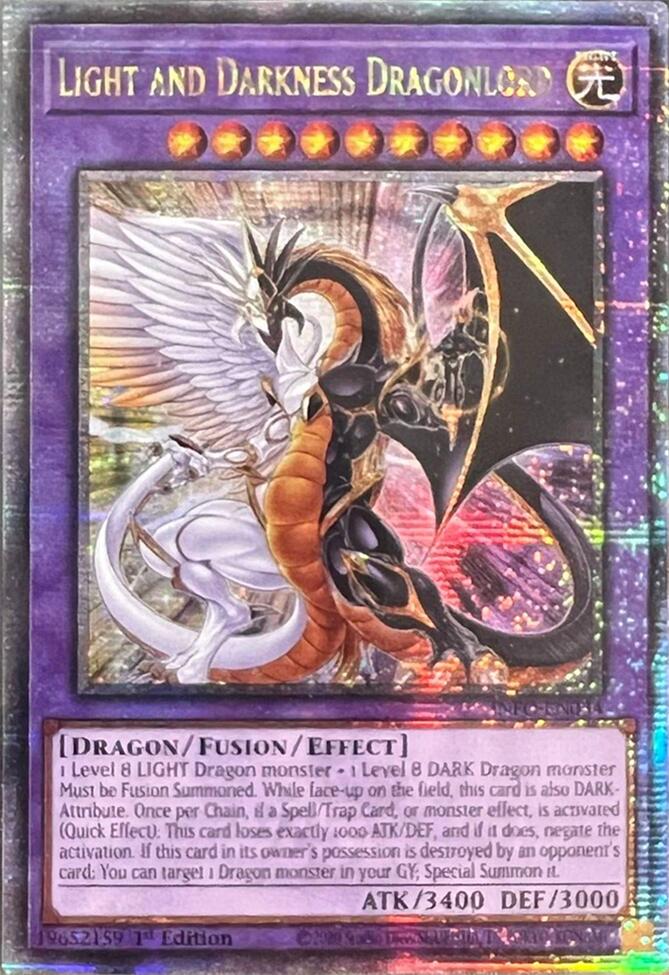 Light and Darkness Dragonlord (Quarter Century Secret Rare) [INFO-EN034] Quarter Century Secret Rare | Gam3 Escape