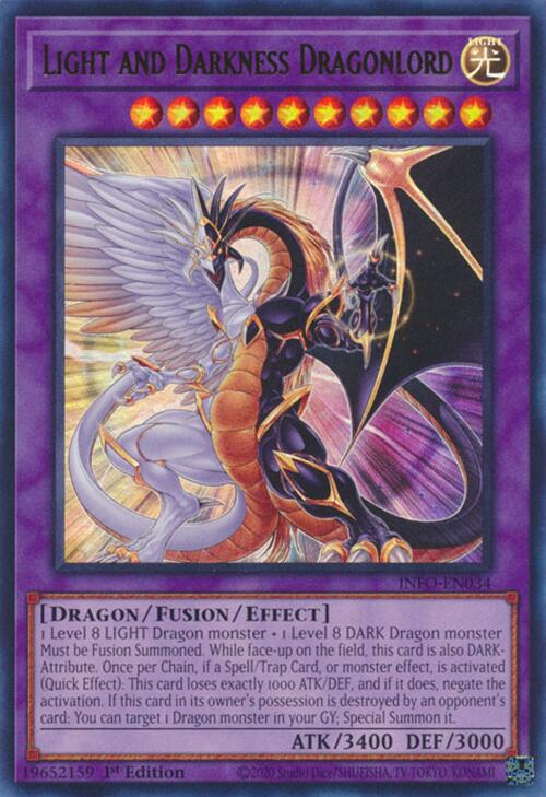 Light and Darkness Dragonlord [INFO-EN034] Ultra Rare | Gam3 Escape